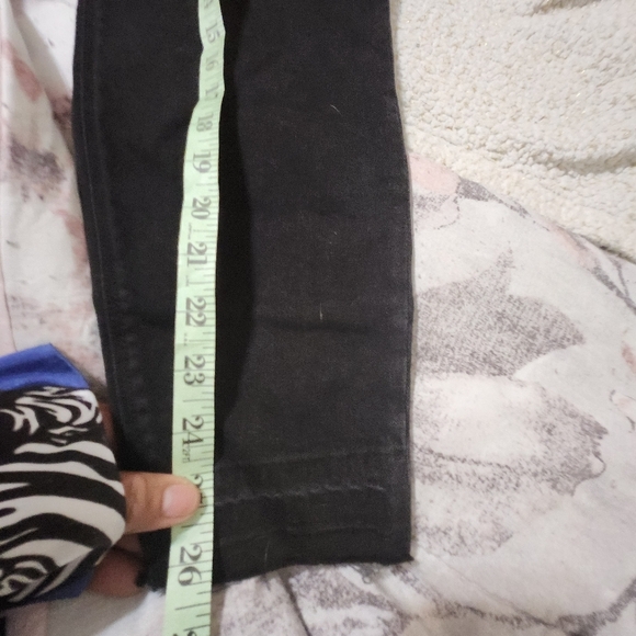 Spanx  black vintage distress  denim leggings/ jeggings pull on 3xl new - Picture 12 of 13